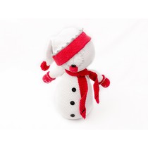 Sněhuláček - bílo-červený